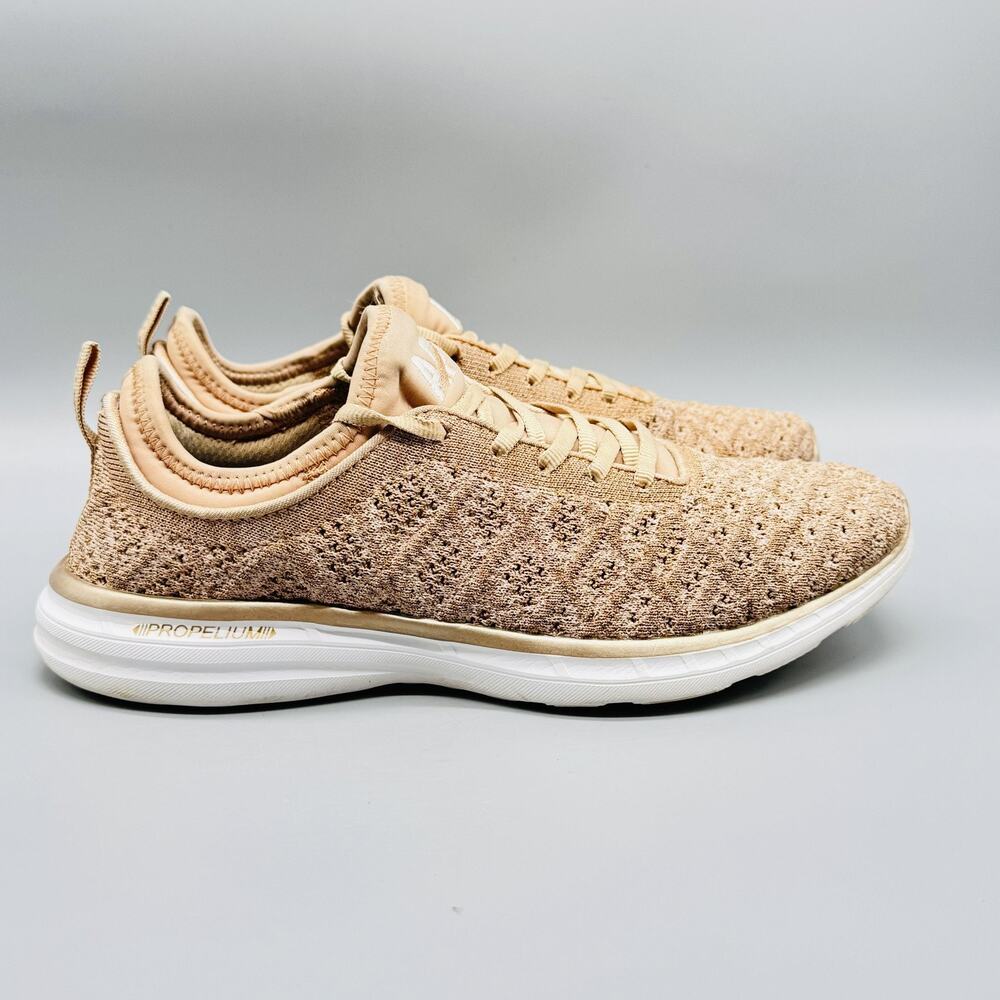 APL Shoes Womens 8 Brown Knit TechLoom Phantom Propelium Running Trainer Sneaker